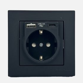 Mutlusan Rita USB Type-C Siyah Priz