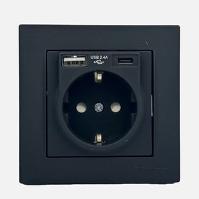 Mutlusan Rita USB Type-C Siyah Priz