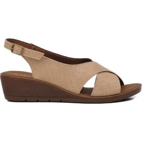Muya 31028 Vienza Krem Kadın Sandalet