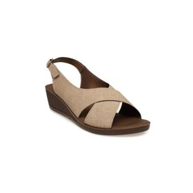 Muya 31028Z Vienza Krem Kadın Sandalet