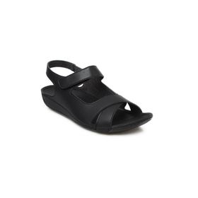 Muya 31121 Z Alula Casual Günlük Siyah Kadın Sandalet