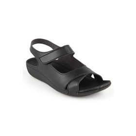 Muya 31121 Z Alula Casual Günlük Siyah Kadın Sandalet