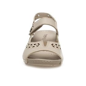 Muya 31130 Z Terra Casual Krem Günlük Krem Kadın Sandalet