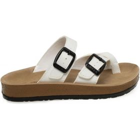 Muya 32601F Flip Beyaz Parmak Aralı Günlük Unisex Terlik