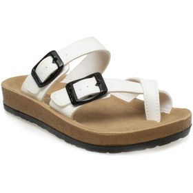 Muya 32601F Flip Beyaz Parmak Aralı Günlük Unisex Terlik