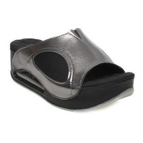 Muya 33201Z Lofty Dolgu Topuk Metalik Kadın Terlik