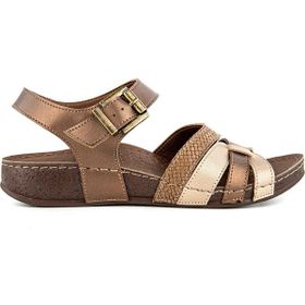 Muya 33218-187 Rhoas Anatomik Taban Bronz Kadın Sandalet