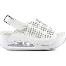Muya Jambe 34221-019 Air-Max Taban Beyaz Kadın Sandalet