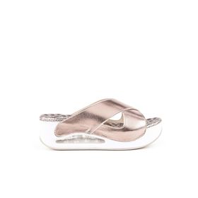 Muya Penelope Platin Anatomik Air Max Tabanlı Topuk Dikeni Kadın Terlik