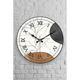 Muyika Arte Oval Gerçek Cam 36 cm Duvar Saati