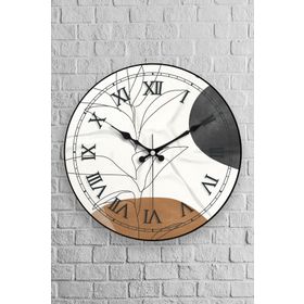 Muyika Arte Oval Gerçek Cam 36 cm Duvar Saati