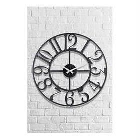 Muyika Bonni Metal Siyah 50x50 cm Duvar Saati