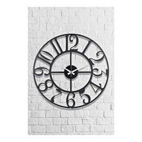 Muyika Bonni Metal Siyah 50x50 cm Duvar Saati