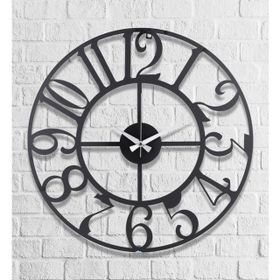 Muyika Bonni Metal Siyah 50x50 cm Duvar Saati