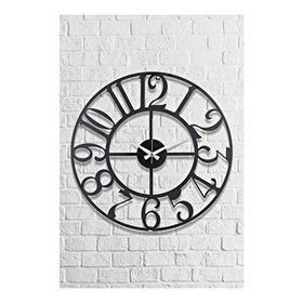 Muyika Bonni Metal Siyah 50x50 cm Duvar Saati