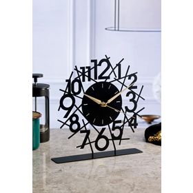 Muyika Lineal Metal 25x23 cm Masa Üstü Saati