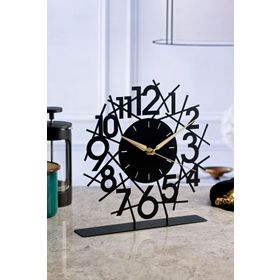 Muyika Lineal Metal 25x23 cm Masa Üstü Saati