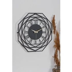 Muyika MDS-50 50x50 Repido Metal Siyah Duvar Saati