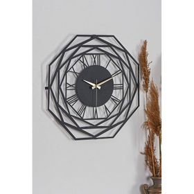 Muyika MDS-50 50x50 Repido Metal Siyah Duvar Saati