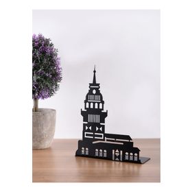 Muyika Metal Kız Kulesi 21x12 cm Masa Üstü Biblo