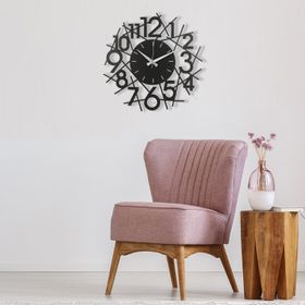 Muyika MYK1200 Lienal Metal Siyah 50 cm Duvar Saati