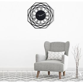 Muyika MYK1258 Repido Metal Siyah 50x50 cm Duvar Saati