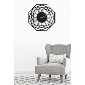 Muyika MYK1258 Repido Metal Siyah 50x50 cm Duvar Saati