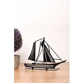 Muyika MYK1344 Metal Yelkenli 20x27 cm Masa Üstü Biblo