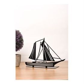 Muyika MYK1344 Metal Yelkenli 20x27 cm Masa Üstü Biblo