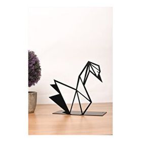 Muyika MYK1354 Metal Kuğu 20x15 cm Masa Üstü Biblo