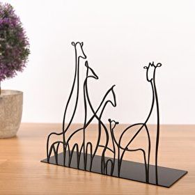 Muyika MYK1403 Giraffa 18x20 cm Metal Masa Üstü Biblo