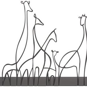 Muyika MYK1403 Giraffa 18x20 cm Metal Masa Üstü Biblo