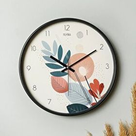 Muyika PDS-30 Iniziare Yapraklar Gerçek Cam 30 cm Duvar Saati