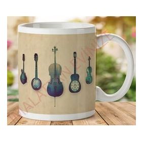 Müzik Aletleri Baskılı Kupa
