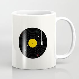 Müzik Plak Kupa Bardak