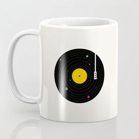Müzik Plak Kupa Bardak