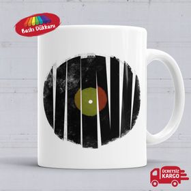 Müzik Plak Kupa Bardak