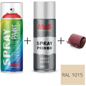MxS RAL 1015 Açık Fildişi 400 ml Akrilik Sprey Boya