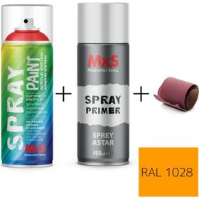 MxS RAL 1028 Kavun Sarı 400 ml Akrilik Sprey Boya