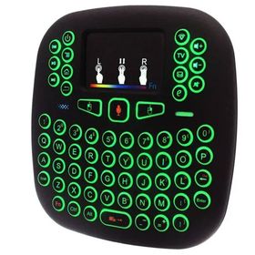 My Black 2.4GHZ I18 Mini Kablosuz Touch Pad Işıklı Klavye