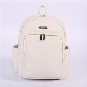 M&Y Collection 7130 Dust Krem Deri Anne Bebek Bakım Sırt Çantası
