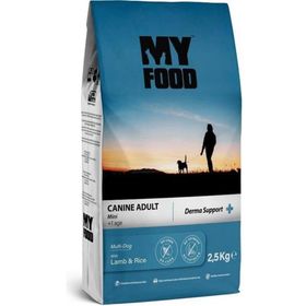 My Food Derma Support Kuzu Etli ve Pirinçli Yetişkinler İçin Küçük Irk 2.5 kg Köpek Maması