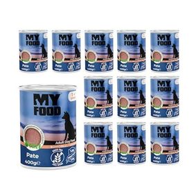 My Food Somonlu Pate 12x400 gr Yetişkin Köpek Konserve Maması