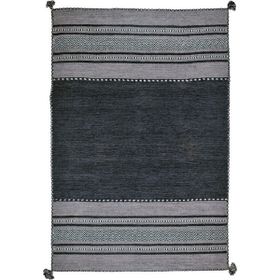 My Home Halı TRB-01 Koyu Gri 140x200 cm İskandinav Kilim