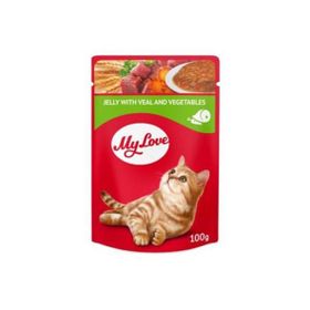 My Love Jöle Içinde Dana Etli ve Sebzeli Pouch 100 gr Kedi Maması