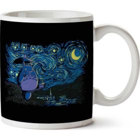 My Neighbor Totoro Van Gogh Starry Neighbor Baskılı Kupa