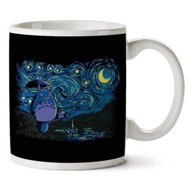 My Neighbor Totoro Van Gogh Starry Neighbor Baskılı Kupa
