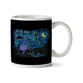 My Neighbor Totoro Van Gogh Starry Neighbor Baskılı Kupa
