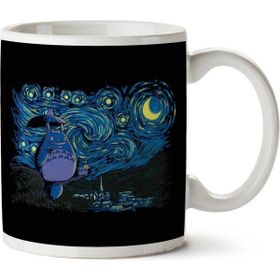 My Neighbor Totoro Van Gogh Starry Neighbor Baskılı Kupa