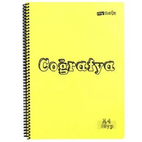 My Note 80 Yaprak Coğrafya Kareli Spiralli Defter